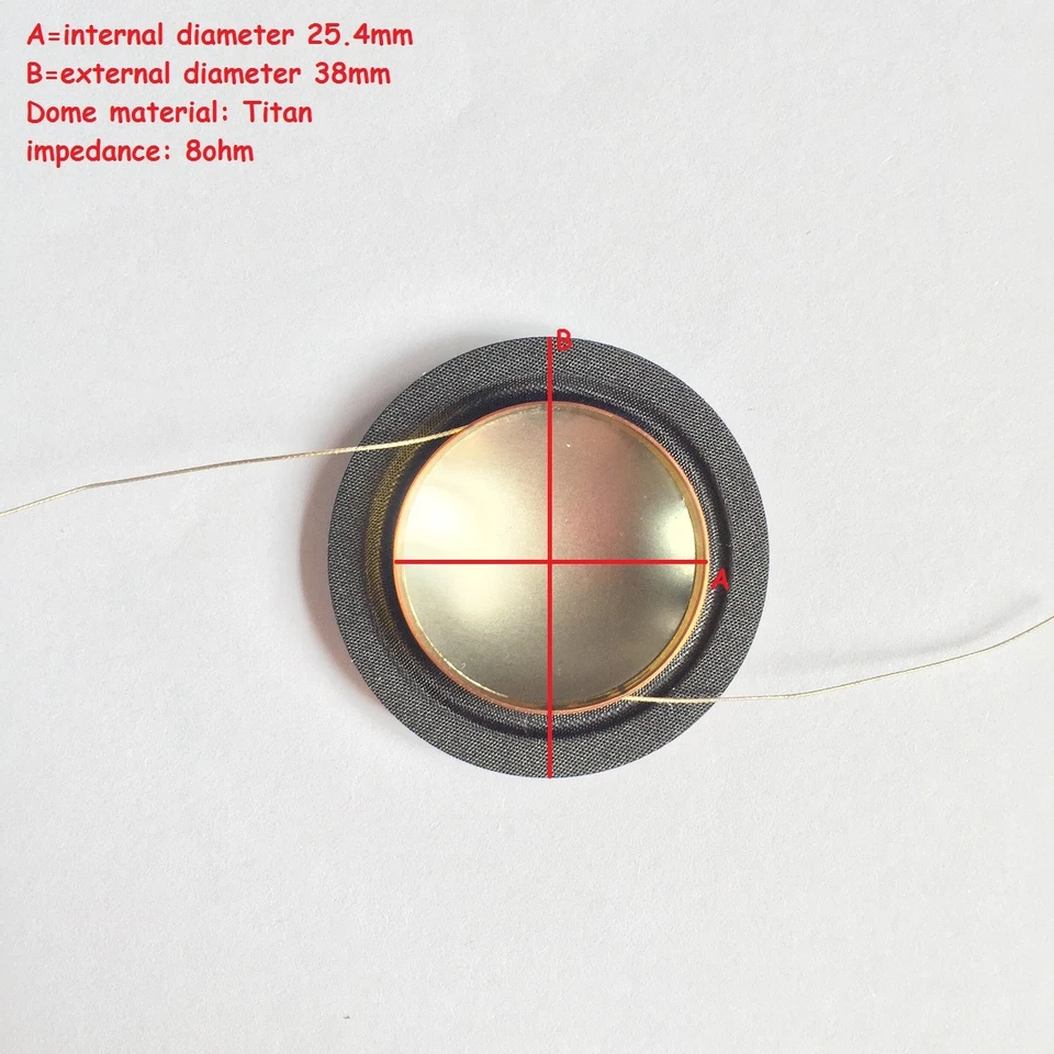 AFT 1" Titanium Dome Diaphragm For Paradigm Monitor 3 Tweeter B3TWHF-TIM-010A 8Ω - Image 3 of 4