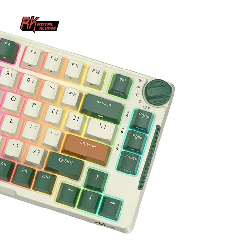 RK H81 RGB Mechanical Gaming Keyboard Gasket Mount Hot Swappable Timing-Blue New - Picture 7 of 12