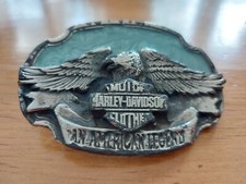 Vintage Harley Davidson Belt Buckle - 3.25" x 2.25" - Classic Collectible