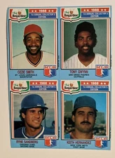 1988 Chef Boyardee 4 Card Uncut Sheets & Singles - Food Issue - U Pick a Player