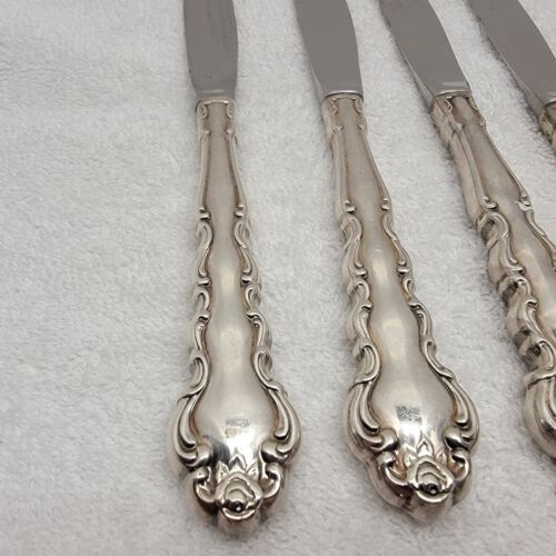 Oneida Community BEETHOVEN Silverplate Betty Crocker Flatware 4 BUTTER KNIVES - Picture 11 of 24