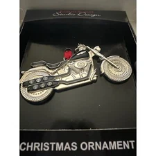 Harley Davidson Fat Boy Motorcycle Metal heavy Ornament rider biker GIFT BOX