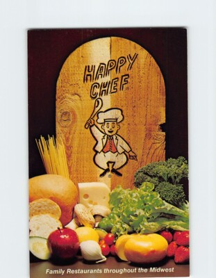 #ad Postcard Fruits Vegetables amp; other Foods Happy Chef Mankato Minnesota USA $4.95