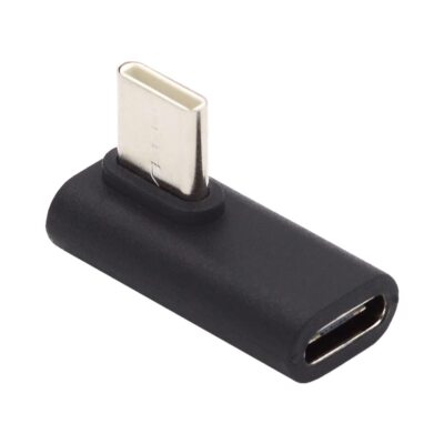 USB-C 90° Right & Left Angled Low-Profile Male to Female Extension Adapter