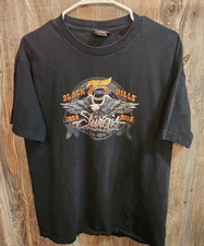 Sturgis 2015 Motorcycle Rally T-shirt Flying Eagle Biker Hot Leathers Size L