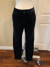Vineyard Vines Black Thin Wale Corduroy Skinny Pants, Size 8 US 