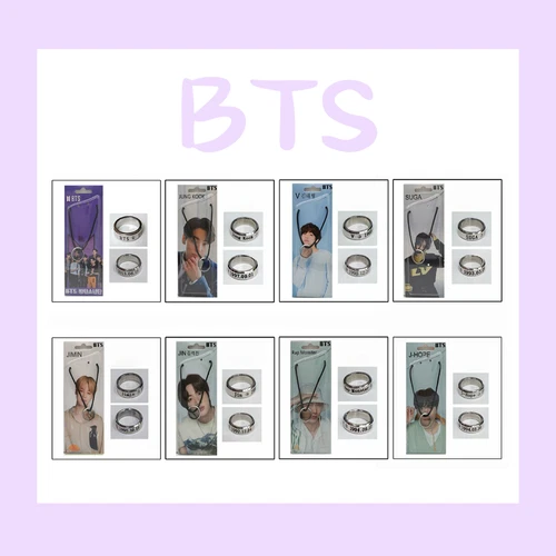KPOP BTS Necklace Bangtan Boys Chain Pendant Unisex RM JIN SUGA J-HOPE JIMIN V J