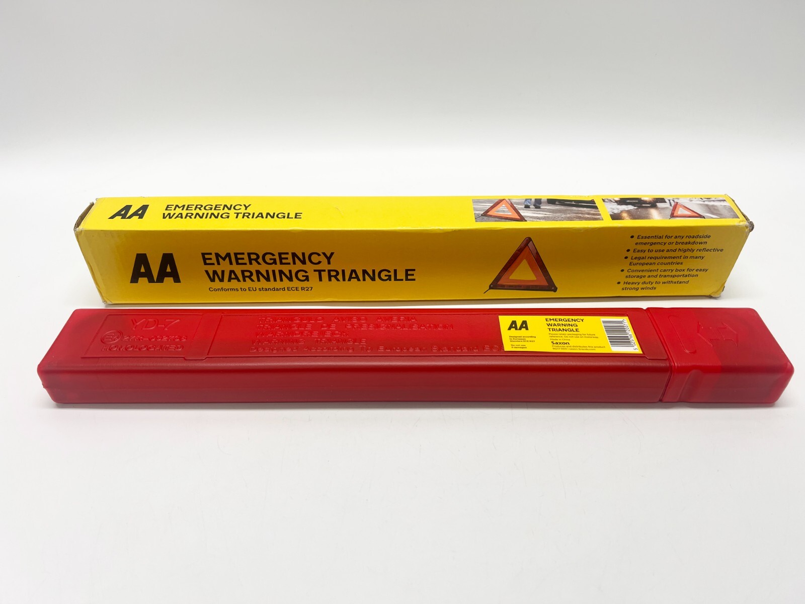 AA Emergency Warning Car Triangle Reflective Road Breakdown Safety Hazard EU UK