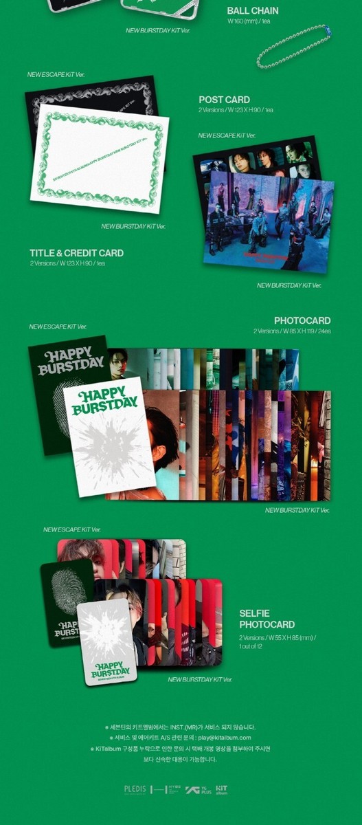 seventeen HAPPY BURSTDAY kit キノ ウォヌ Amazon.com: SEVENTEEN Happy Burstday [KiT Ver.] 5th Album
