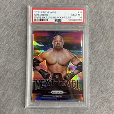 2022 Panini Prizm WWE Next Level #15 Goldberg Black Prizm 1/1