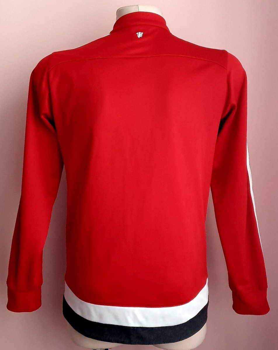 【新品未使用】 Manchester United ジャケット Sサイズ Nike Manchester United AON Track Jacket Small White Full Zip Red