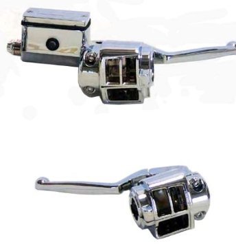 SINGLE disc HANDLEBAR CONTROLS 82-95 HARLEY 5/8 SOFTAIL DYNA BOBBER CHOPPER - Picture 1 of 1