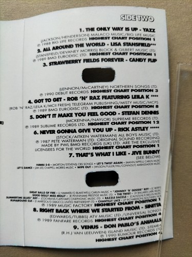 Summer Chart Party original 1990 Trax Cassette - Picture 5 of 5