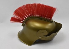 Gold Roman Helmet With Red Brush Cosplay Costume Helmet Morris Costumes