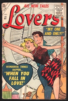Lovers #81 1956-Atlas-merry-go-round-Al Hartley, Jay Scott Pike, Vince Colletta