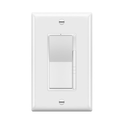Dimmer Light Switch, LED Dimmer, Full Range Dimming, Single Pole/3-Way, 120VAC,