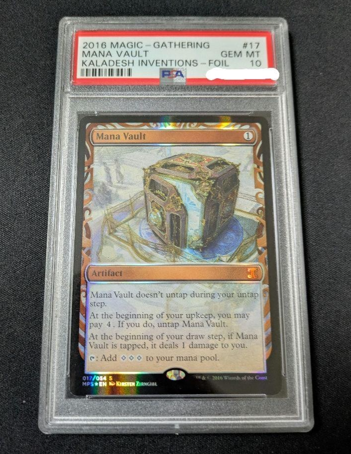 MTG Mana Vault Masterpiece Series: Kaladesh Inventions Foil PSA 10