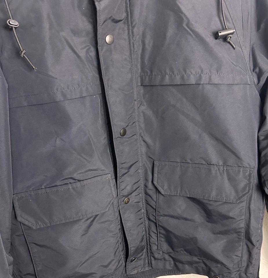 Куртка мужская Blauer Gore Tex всепогодная синяя с капюшоном на подкладке размер средний - Изображение 2 из 4