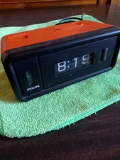 Orologio a palette Philips HR 5272 Flip-Over Clock cartellini modernariato 1970s