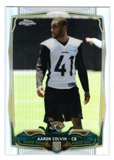 2014 TOPPS CHROME REFRACTOR AARON COLVIN ROOKIE CARD #201 **NM-MT** JACKSONVILLE
