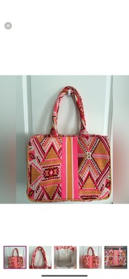 NWOT- Uncharted Threads Aztec Print Jacquard Tote Bag in Pink
