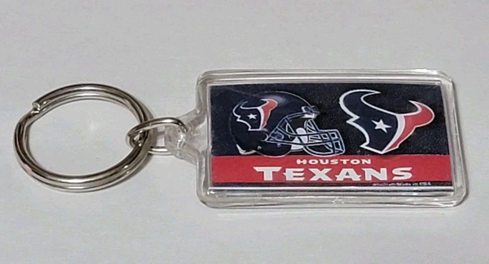 Vintage Houston Texans Double Sided Keychain NFL Football Made In USA - Image 4 of 4