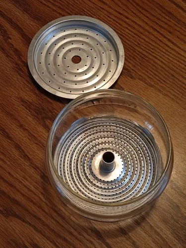 Vtg PYREX Flameware  6 - 9 Cup COFFEE POT Strainer Basket EXC Cond.