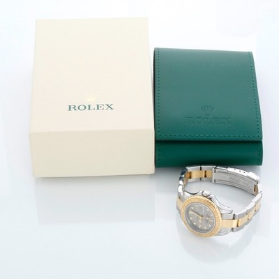 Rolex 69623 Ladies Yacht-Master  2-Tone Watch Gray Dial With Rolex Box