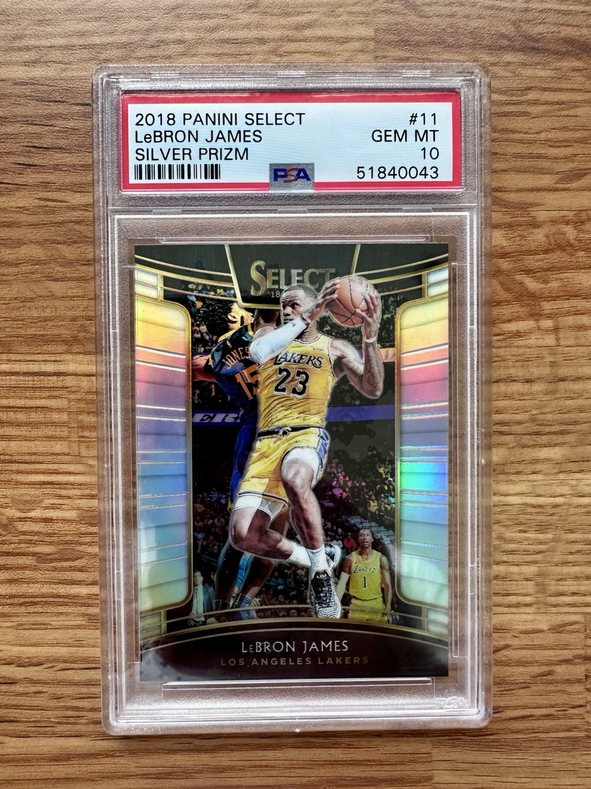 2018 Select LeBron James Silver Prizm PSA 10