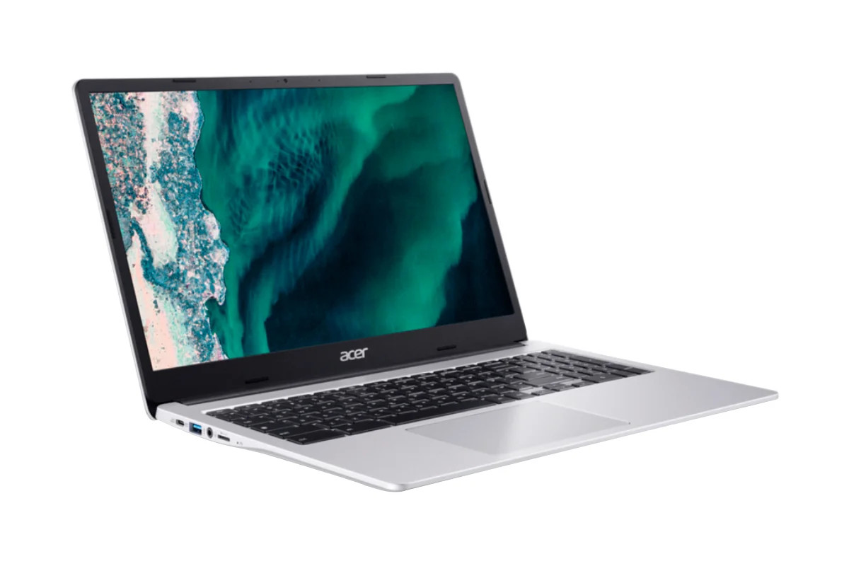 Acer 315 15.6" N4500 Chromebook Laptop (4GB, 64GB, Pure Silver), Windows — image 2