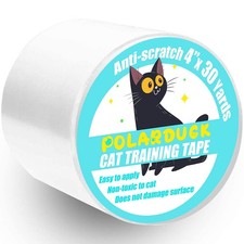 Anti Cat Scratch Tape 4 inches x 30 Yards Cat Training Tape 100 Transparent C...