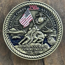 250th Anniversary Challenge Coin United States Marine Corps 1775-2025 USMC