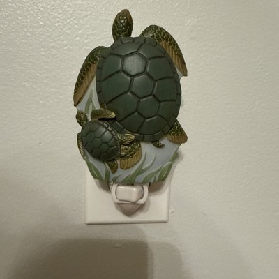 Ibis And Orchid Design Turtles Night Light New In Box Rare/Retired