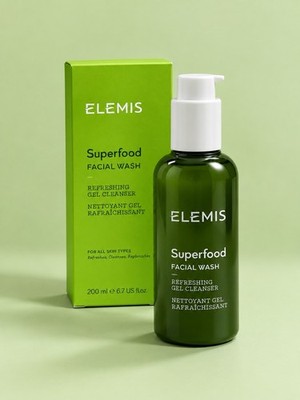 ELEMIS Superfood Facial Wash, Gentle Daily Gel Wash 600ml New In Box