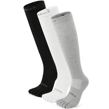 Compression Toe Socks Knee High Coolmax Hiking Socks Graduated Support for Ru...