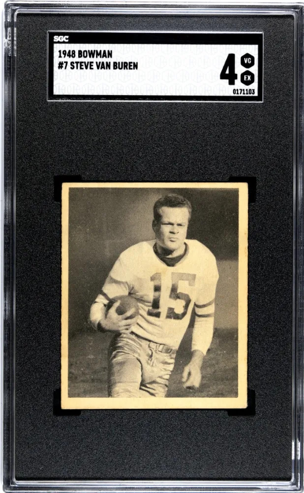1948 Bowman Steve Van Buren #7 SGC 4
