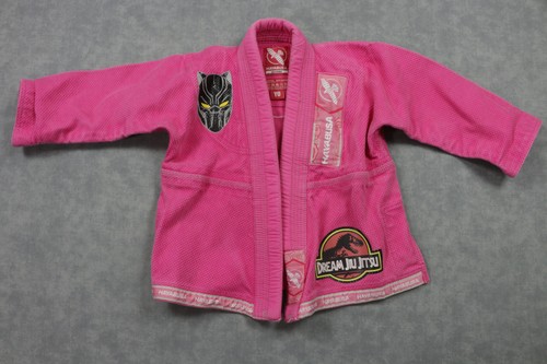 Hayabusa Kimono Jacket Youth 4 Pink Gold Weave BJJ Gi Top Dream Jiu Jitsu