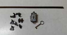 KIT SERRATURA ACCESSORI CHIAVE PER ANTE ASTE ROTANTI DA APPLICARE ARMADI BRONZO