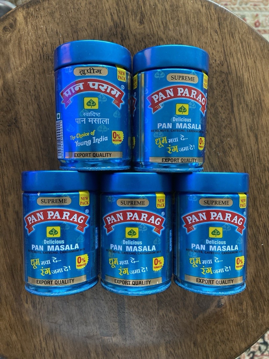 does pan parag have tobacco Pan Parag Export Pan Masala 5 Packs Of 100gm Each Fresh Stock Exp 04/ 2027