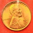 1942-S Lincoln Wheat Cent Penny GEM RD BU From an Original Bank Roll