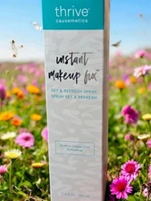 Thrive Causemetics Instant Makeup Fix Set & Refresh Spray Full Size 3.4oz 100ml