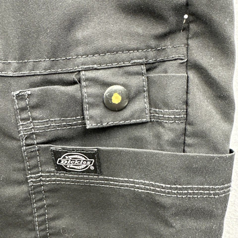 Pantalones Médicos Dickies Para Hombres XL Altos Negros Bolsillos de Carga Pierna Cónica Foto 3 de 4