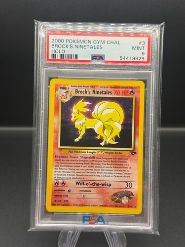 Brock's Ninetales (Unlimited) graded PSA 9 for sale on eBay