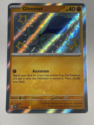 Pokemon Glimmet 179/091 Shiny Holo Rare - Scarlet & Violet Paldean Fates  Mint + | eBay