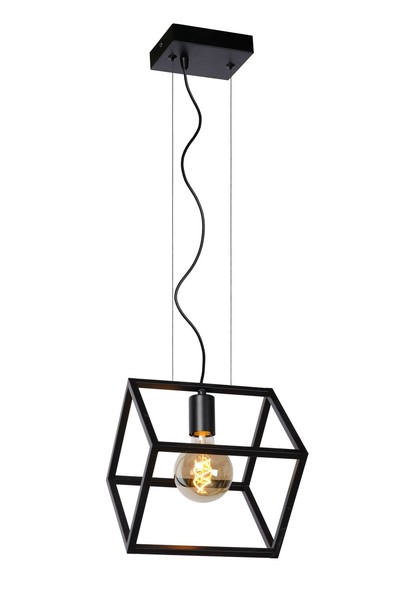 Retro HäNgelampe Schwarz Esstisch KüChe E27 L:25 Cm Pendelleuchte Esszimmer-image