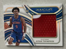 2023-24 Panini Immaculate Massive Memorabilia Prime Rookie Ausar Thompson /25 RC