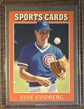 1991 Allan Kaye's Sports Cards News #12 Ryne Sandberg Magazine Card HOF NM/MT