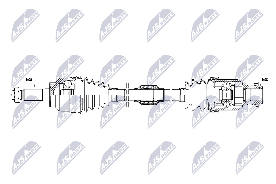 N.T.Y. NPW-MZ-098.NTY Drive Shaft for MAZDA - Image 4