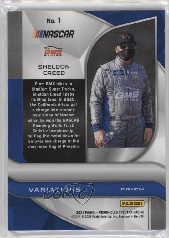 2021 Panini Chronicles Spectra Variation Sheldon Creed #1 Rookie RC 14my