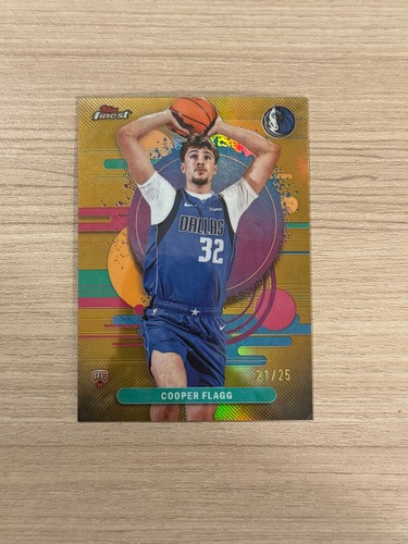 Cooper Flagg [Gold Refractor] #101 2025 Topps Finest card